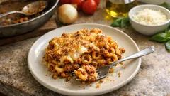 Anelletti al forno alla siciliana: il timballo ricco che sa di pranzo della domenica