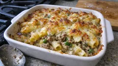 Pasta al forno con ragù bianco e besciamella: cremosa e perfetta per la domenica