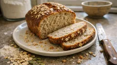 Pane con avena e farina integrale: rustico, soffice dentro e con crosta croccante