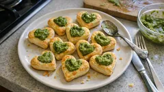 Cuori di pasta sfoglia ai friarielli: l’antipasto semplice che fa subito festa