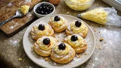 Zeppole di San Giuseppe al forno: la ricetta tradizionale con crema e amarena