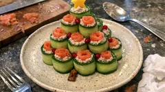 Roll di cetriolo per Natale: l'antipasto freddo che fa subito scena